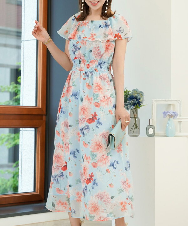 Prima Scherrer✨花柄ワンピース 