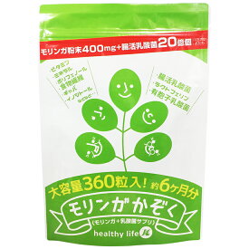 送料無料 モリンガ家族 大容量約6か月分 乳酸菌配合 腸内 腸内環境 腸活 ベジタブル モリンガ モリンガかぞく ヘルシーライフ