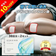 【2個セット】膝に貼るヒアルロン酸『ヒアロエイド』膝用 膝サポーター 付き 北の快適工房 サプリ（サプ…