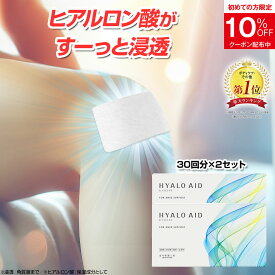 【2個セット】膝に貼るヒアルロン酸『ヒアロエイド』膝用 膝サポーター 付き 北の快適工房 サプリ（サプリメント）と併用可能