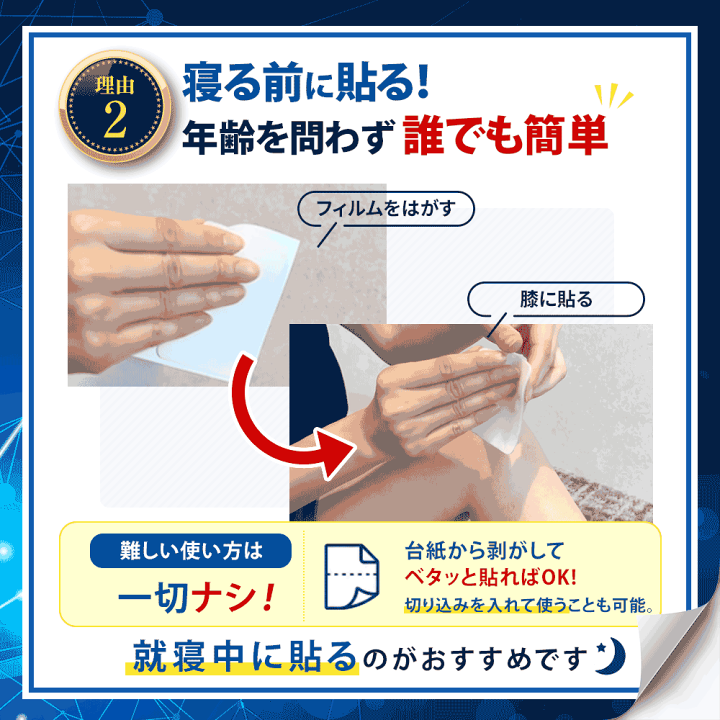 楽天市場】【10%OFFクーポン配布中】膝に貼るヒアルロン酸