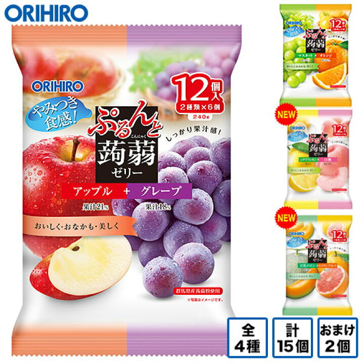 ぷるんと蒟蒻ゼリーパウチ プレミアム抹茶 6個 オリヒロ 栄養補助ゼリー 実物