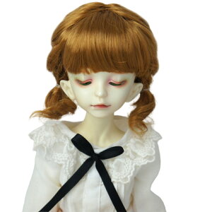 全14色 ドール ウィッグ 耐熱 ウィッグ 人形 BJD 髪 巻き毛 ミディアム ロング ぱっつん前髪 巻き髪 キュート かわいい 1/8 1/6 1/4 1/3 女の子 球体関節人形 ウィッグ 人形パーツ (ウィッグのみ)