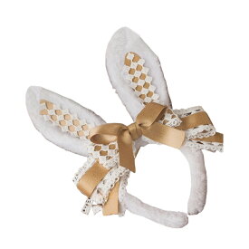 ロリータ 耳 カチューシャ ウサギ ふわふわ 髪飾り レース リボン レディース 萌え ヘアアクセサリー チャーム キュート お姫様 地雷系 パーティー コスプレ ハロウィーン クリスマス 仮装 普段用 22色選択