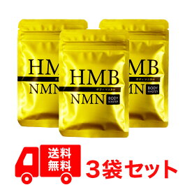 【正規品】3袋セット ボディマスター BODYMASTER HMB NMN 国内生産 送料無料 サプリメント ヒロミ 30粒
