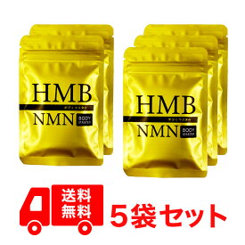 【正規品】5袋セット ボディマスター BODYMASTER HMB NMN 国内生産 送料無料 サプリメント ヒロミ 30粒