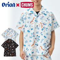 【ORION×CHUMS コラボ25春夏】OKINAWA CALLING Shirt 総柄アロハ風シャツ アロハシャツ チャムス 沖縄 S…