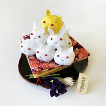 楽天市場】うさぎ ちりめん お月見の通販