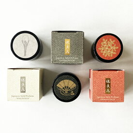 練り香水 極品 木蓮 / 白檀 / 金木犀 香彩堂 パフューム 香水 お肌にやさしい ネイルケア ミツロウ 和コスメ プレゼント　マグノリア サンダルウッド オスマンサス