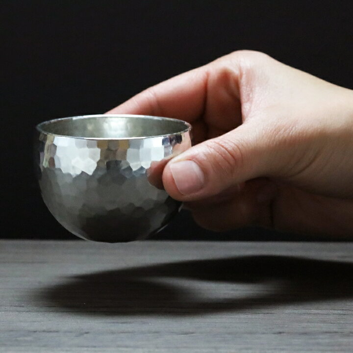 楽天市場】錫 ぐい呑み 深丸形 大 酒器 盃 ぐいのみ◇ 手作り 錫器 