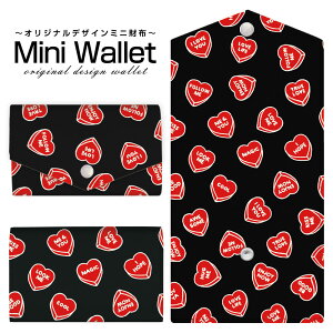 �L�x�ȃf�U�C������I�ׂ� �I���W�i�� �f�U�C�� �~�j���z Mini Wallet LOVE HEART(�u���b�N�E�����_��)�����Y ���f�B�[�X �������z �������T�C�t �~�j�E�H���b�g �J�[�h�P�[�X �R�C���P�[�X �v��