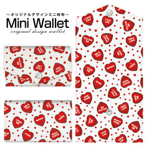 �L�x�ȃf�U�C������I�ׂ� �I���W�i�� �f�U�C�� �~�j���z Mini Wallet LOVE HEART(�h�b�g�E�����_��)�����Y ���f�B�[�X �������z �������T�C�t �~�j�E�H���b�g �J�[�h�P�[�X �R�C���P�[�X �v���[