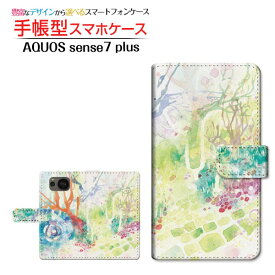 AQUOS sense7 plus [A208SH]アクオス センスセブン プラスSoftBank手帳型 カメラ穴対応 スマホカバー ダイアリー型 ブック型Silent girden