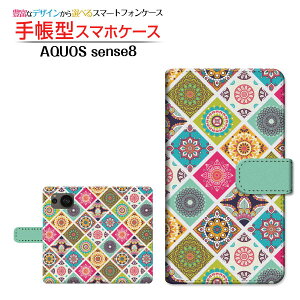 AQUOS sense8 [SH-54D SHG11]�A�N�I�X �Z���X�G�C�gdocomo au Rakuten UQ mobile�蒠�^ �J�������Ή� �X�}�z�J�o�[ �_�C�A���[�^ �u�b�N�^Oriental(type001)