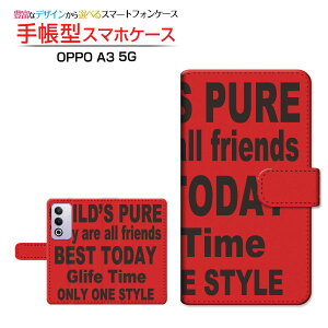 OPPO A3 5G�I�b�| �G�[�X���[ �t�@�C�u�W�[�y�V���o�C�� Y!mobile iijmio�蒠�^ �J�������Ή� �X�}�z�J�o�[ �N���A�P�[�X�t �u�b�N�^���S RED