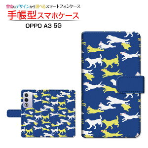 OPPO A3 5G�I�b�| �G�[�X���[ �t�@�C�u�W�[�y�V���o�C�� Y!mobile iijmio�蒠�^ �J�������Ή� �X�}�z�J�o�[ �N���A�P�[�X�t �u�b�N�^dog(type003)