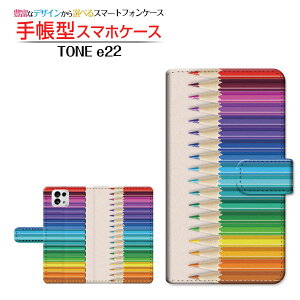 TONE e22トーン イートゥエンティツーTONEモバイル手帳型 カメラ穴対応 スマホカバー ダイアリー型 ブック型色鉛筆