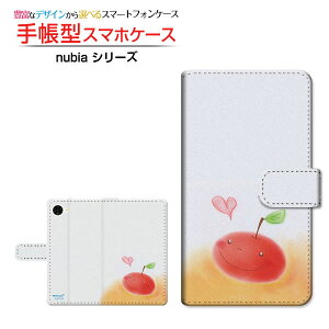 nubia S2R [Z6305R]�k�r�A �G�X�c�[�A�[���y�V���o�C���蒠�^ �J�������Ή� �X�}�z�J�o�[ �N���A�P�[�X�t �u�b�N�^��񂲂ƃn�[�g