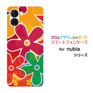 nubia S2 [A504ZT]nubia S2R [Z6305R]Y!mobile �y�V���o�C���I���W�i�� �f�U�C���X�}�z �J�o�[ �P�[�X �n�[�h TPU �\�t�g �P�[�XFLat FLoWer