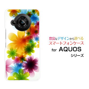 AQUOS R7 [SH-52C]ANIX A[Zudocomo SoftBankIWi fUCX}z Jo[ P[X n[h TPU \tg P[XPastel Flower type001