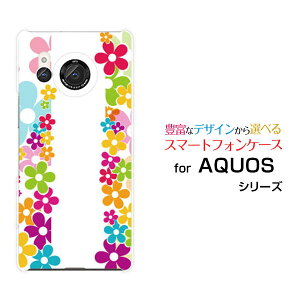 AQUOS R8 [SH-52D]ANIX A[GCgdocomoIWi fUCX}z Jo[ P[X n[h TPU \tg P[XFLOWER LINE