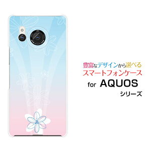AQUOS R8 [SH-52D]ANIX A[GCgdocomoIWi fUCX}z Jo[ P[X n[h TPU \tg P[XPastel Flower type005