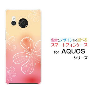 AQUOS R8 [SH-52D]ANIX A[GCgdocomoIWi fUCX}z Jo[ P[X n[h TPU \tg P[XPastel Flower type007