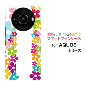 AQUOS R8 pro [SH-51D]ANIX A[GCg vdocomo SoftBankIWi fUCX}z Jo[ P[X n[h TPU \tg P[XFLOWER LINE