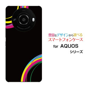 AQUOS R8 pro [SH-51D]ANIX A[GCg vdocomo SoftBankIWi fUCX}z Jo[ P[X n[h TPU \tg P[XColorful Line(black)