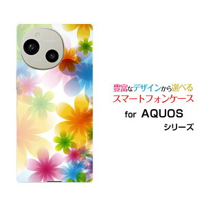 AQUOS R10 ANIX A[e[SH-51F]docomo SoftBankIWi fUCX}z Jo[ P[X n[h TPU \tg P[XPastel Flower type002