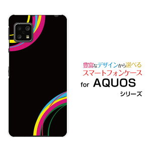 AQUOS sense5G [SH-53A SHG03 A004SH]ANIX ZXt@CuW[docomo au SoftBankIWi fUCX}z Jo[ P[X n[h TPU \tg P[XColorful Line(black)