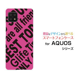AQUOS sense6s [SHG07]ANIX ZXVbNXGXau UQmobileIWi fUCX}z Jo[ P[X n[h TPU \tg P[XRogo (PINK)