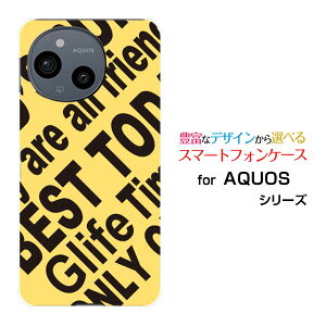 AQUOS sense9 [SH-53E SHG14]ANIX ZXiCdocomo au SoftBank yVoC UQ mobileX}z Jo[ P[X n[h TPU \tg P[XRogo (YELLOW)