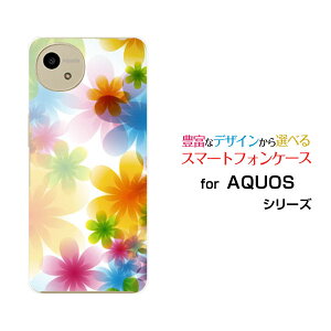 AQUOS wish5 ANIX EBbVt@Cu[SH-52F]docomo Y!mobileIWi fUCX}z Jo[ P[X n[h TPU \tg P[XPastel Flower type002
