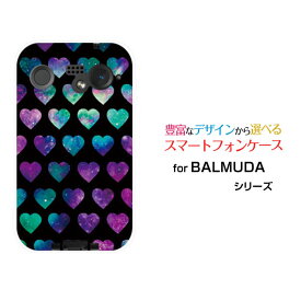BALMUDA Phoneバルミューダ フォンSoftBankオリジナル デザインスマホ カバー ケース ハード TPU ソフト ケース宇宙ハート（ブラック）