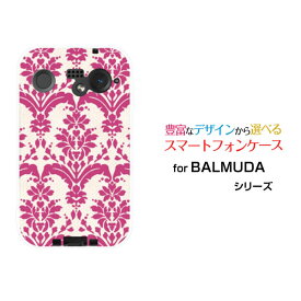 BALMUDA Phoneバルミューダ フォンSoftBankオリジナル デザインスマホ カバー ケース ハード TPU ソフト ケースダマスク type2 レッド