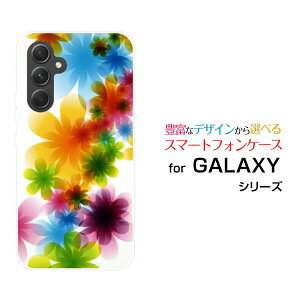 GALAXY A54 5G [SC-53D SCG21]MNV[ G[tBteBtH[ t@CuW[docomo au UQ mobileIWi fUCX}z Jo[ P[X n[h TPU \tg P[XPastel Flower type001