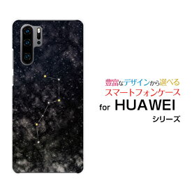 HUAWEI P30 Pro [HW-02L]ファーウェイ ピーサーティ プロdocomoオリジナル デザインスマホ カバー ケース ハード TPU ソフト ケース北斗七星ブラック