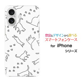 iPhone 16 Plus アイフォン シックスティーン プラスdocomo au SoftBank 楽天モバイルオリジナル デザインスマホ カバー ケース ハード TPU ソフト ケースキャットウォーク（モノトーン）