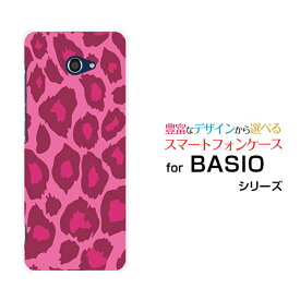 BASIO4 [KYV47]ベイシオフォーau UQ mobileオリジナル デザインスマホ カバー ケース ハード TPU ソフト ケースレオパード柄type1ピンク