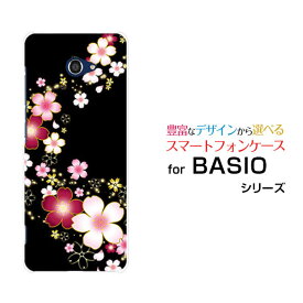 BASIO4 [KYV47]ベイシオフォーau UQ mobileオリジナル デザインスマホ カバー ケース ハード TPU ソフト ケース夜桜