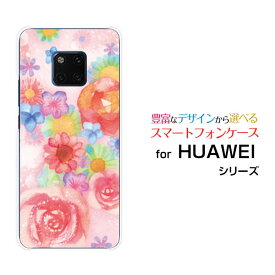 HUAWEI Mate 20 ProHUAWEI Mate 10 Pro [703HW]ファーウェイハードケース/TPUソフトケースFlower soundF:chocalo デザイン花柄 ピンク イラスト バラ 音符【定形・定形外郵便送料無料】