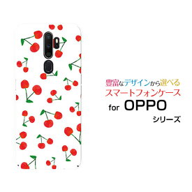 OPPO A5 2020オッポ エーファイブ 2020UQ mobileオリジナル デザインスマホ カバー ケース ハード TPU ソフト ケースさくらんぼ