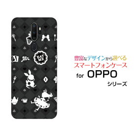 OPPO A5 2020オッポ エーファイブ 2020UQ mobileオリジナル デザインスマホ カバー ケース ハード TPU ソフト ケースチェックアリス ブラック