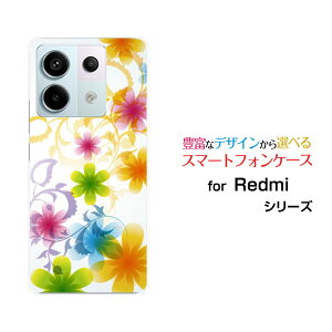 Redmi Note 13 Pro 5G bh~[ m[g T[eB[ v t@CuW[[XIG05]au UQ mobileIWi fUCX}z Jo[ P[X n[h TPU \tg P[XPastel Flower type003