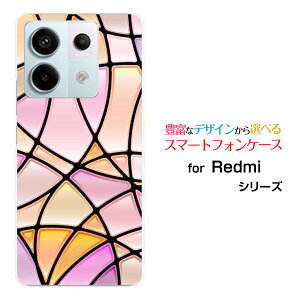 Redmi Note 13 Pro 5G [XIG05]au UQ mobile�X�}�z�P�[�X �J�o�[ �n�[�h �\�t�g �P�[�XStained Glass type002