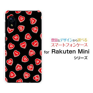 Rakuten Mini [Rakuten] UN-LIMIT�Ή����N�e�� �~�jRakuten Mobile �y�V���o�C���I���W�i�� �f�U�C���X�}�z �J�o�[ �P�[�X �n�[�h TPU �\�t�g �P�[�XLOVE HEART(�u���b�N�E�����_��)