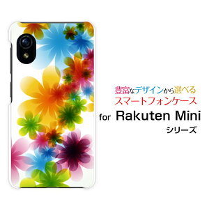 Rakuten Mini [Rakuten] UN-LIMITΉNe ~jRakuten Mobile yVoCIWi fUCX}z Jo[ P[X n[h TPU \tg P[XPastel Flower type001