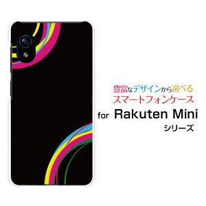 Rakuten Mini [Rakuten] UN-LIMITΉNe ~jRakuten Mobile yVoCIWi fUCX}z Jo[ P[X n[h TPU \tg P[XColorful Line(black)