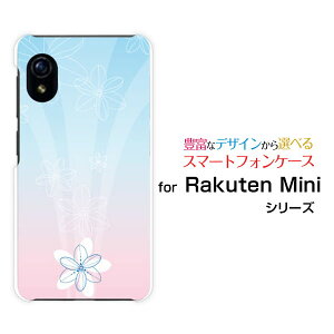 Rakuten Mini [Rakuten] UN-LIMITΉNe ~jRakuten Mobile yVoCIWi fUCX}z Jo[ P[X n[h TPU \tg P[XPastel Flower type005
